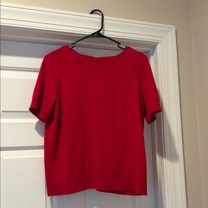 Talbots Vibrant Red Crew Neck Sweater